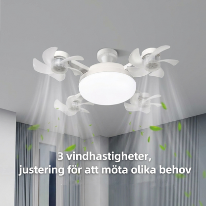 AeroGlow™ Ventilatorlampa | LED, E27 Fäste & Stilren Takdesign